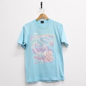 Vintage Florida Beach Scene T Shirt Medium
